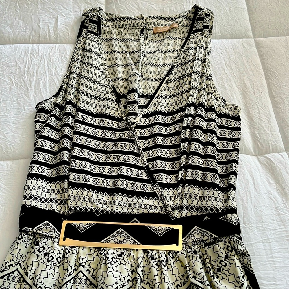 Black and white jumpsuit